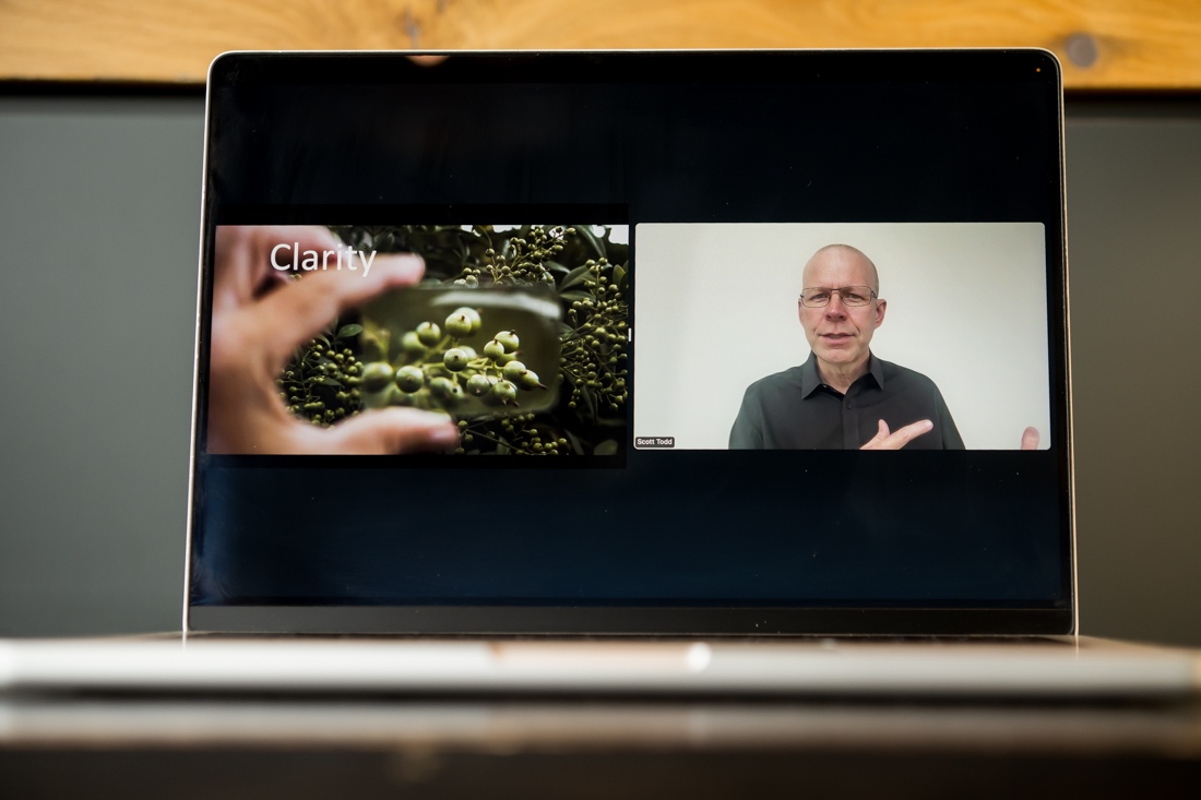 Scott teaching on Zoom